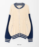 [unisex] Renso Stadium Knit Zip-up Cardigan