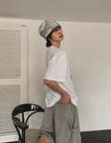 Scar embroidery bermuda pants