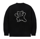 Big Line Bear Smile Knit Cardigan