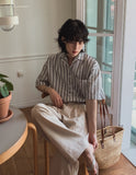 Marid Linen Two-Tuck Slacks