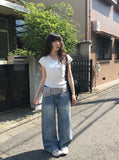 Soan Punching Short Sleeve Puff T-Shirt
