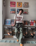 Make lettering print short sleeve t-shirt