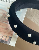 Porian Velvet Pearl Hairband