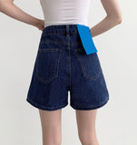 Natural A-Line Short Denim Shorts