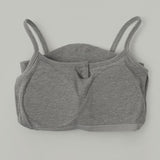 Span Ribbed Button Semi Crop WithCap Sleeveless