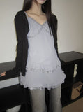 Bokan Strap Ribbed Knit Cardigan