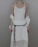Ash Chiffon Long Skirt
