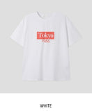 Tokyo Print Crop Short Sleeve T-shirt