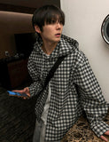 Hooded check shirt