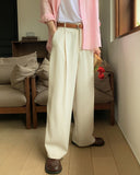 Corna Two Pintuck Wide Slacks
