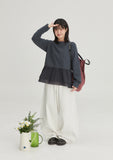 [BAONHAUS] Limud Frill Layered Long Sleeve Tee