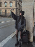 Eike printed balloon hoodie