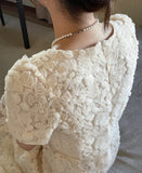 Love Square Flower Flare One Piece