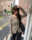 Duran V-neck Layered Bustier Cardigan