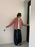 Kososo Check Hood Crop Shirt