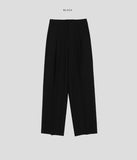 Beacon one-tuck wide slacks