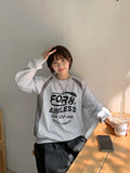 [unisex] Tuminseu sporty printing color matching over sweatshirt