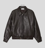 Fade leather jacket