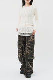 (W) Helen Check Mesh Skirt