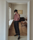 Ruins check overshirt