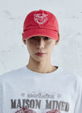 DOODLE HEART VINTAGE WASHED BALL CAP