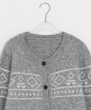 Malft Wool Nordic Knit Cardigan