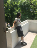 Tsui Grid Check Patch Cargo Bermuda Pants