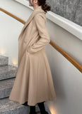 Purcell Collar Flare Wool Long Coat