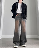 Redteen cutting wide denim