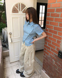 Pop Roundy Unbalance Check Shirt