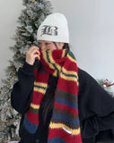 Reneil Wool Stripe Muffler