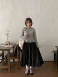 Beden pleated nylon wrap skirt