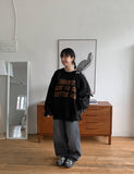 [unisex] Onpu Lettering Over Knit