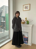 Dopuni Dot Banding Long Skirt