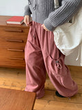 [BAONHAUS] Shinlog corduroy string cargo banding pants