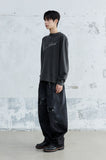 SCRIPT TYPE HENLEY NECK LONG SLEEVE