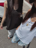 Summer Silk Oversized Fit Layered Sleeveless