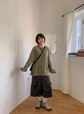 [unisex] Coinin Banding Bermuda Cargo Pants