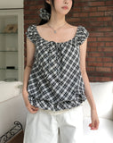 [Scrunchie SET] Sion Check Lace Layered Set