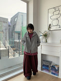 Nirubi Hood String Wind Jumper