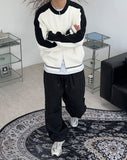 Oz Varsity Balloon Knit Zip Up