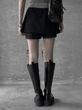 Belted Cotton Wrap Skirt