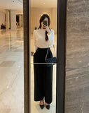 Mello Half-Neck Pleated T Blouse