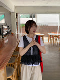 Bikan Dot Frill Sleeveless Blouse