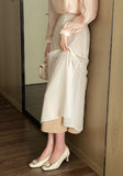 Bedu Double Chiffon Flare Long Skirt