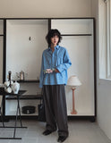 Edition pin tuck overfit shirt