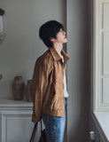 Ready f/w epaulette suede jacket