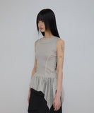 Layered Lace Frill Sleeveless