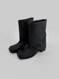 1099 Layered Middle Boots (6 cm)