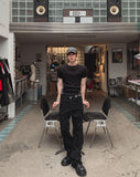 Raiden Cotton Semi-Flare Pants